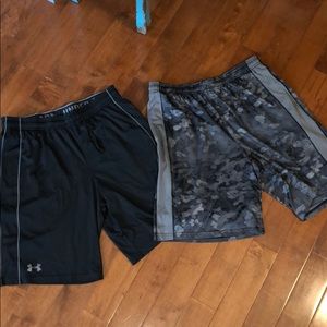 Bundle of men’s large shorts. Under armour